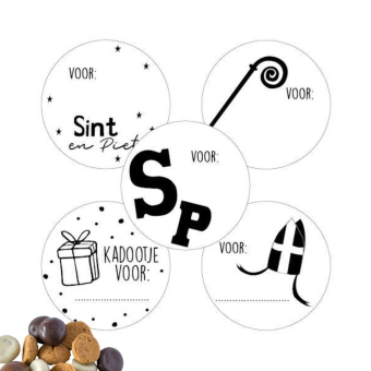 Setje van 10 stickers Sinterklaas