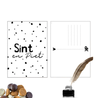 Een kaartje van Sint en Piet