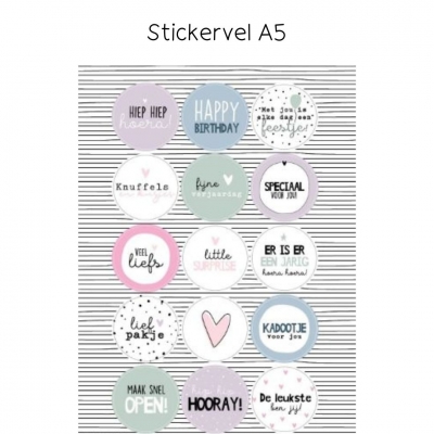 Stickervel 3 thema's  