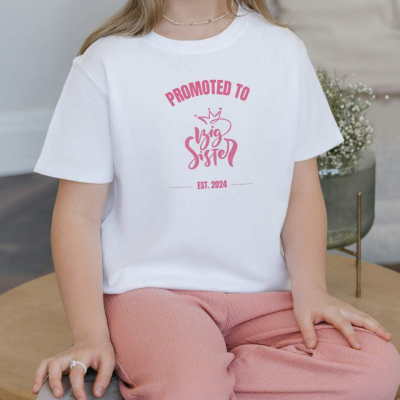 Shirt 110-164 Promoted to Big Sister