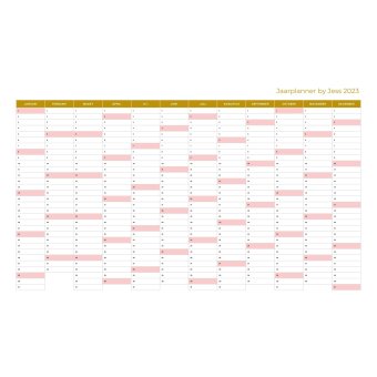 Jaarplanner by Jess 2023